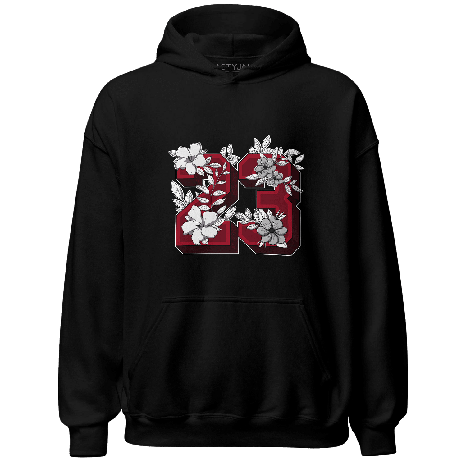 Retro Red Taxi 12s Hoodie Match 23 Floral - NastyJamz