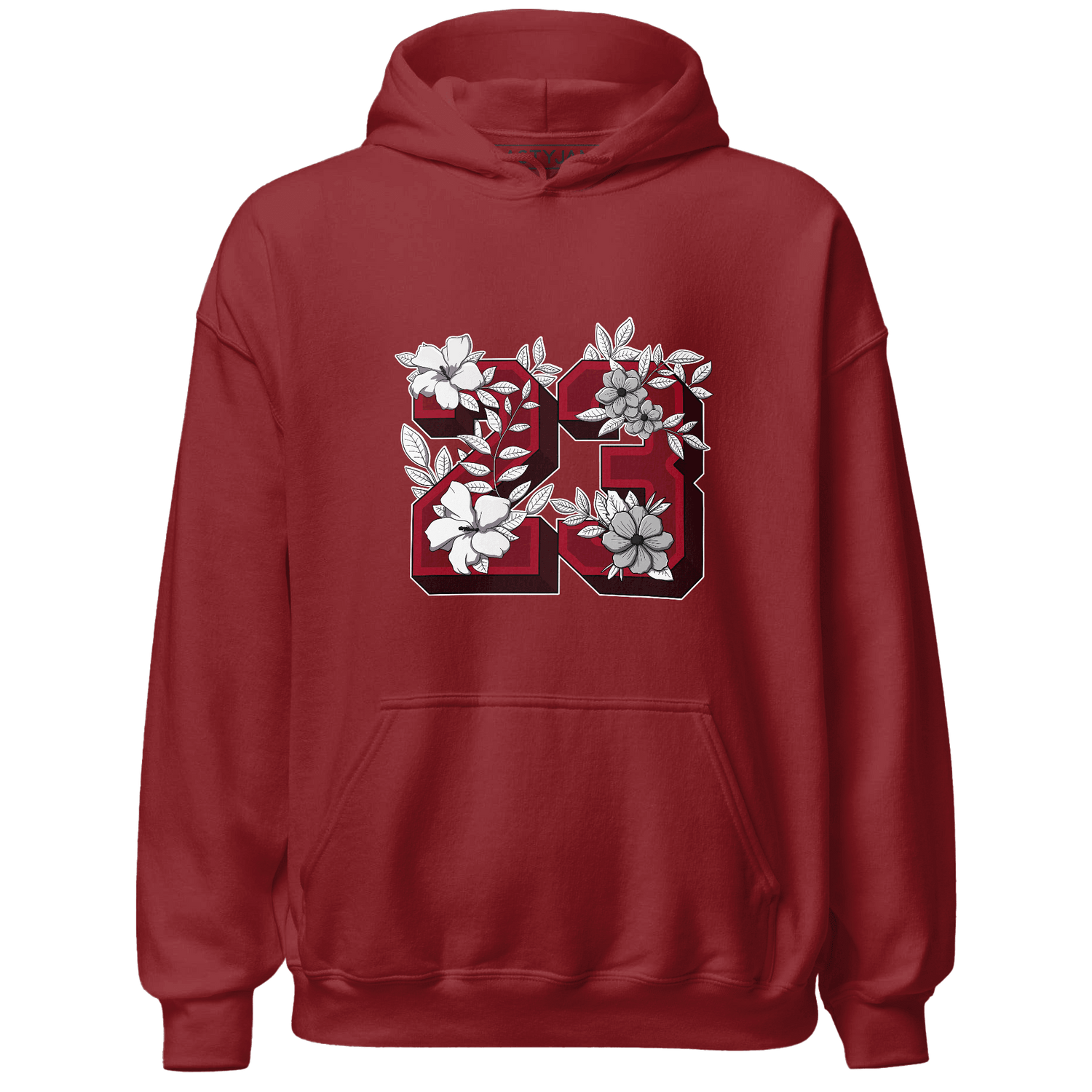 Retro Red Taxi 12s Hoodie Match 23 Floral - NastyJamz