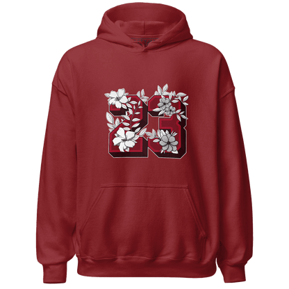 Retro Red Taxi 12s Hoodie Match 23 Floral - NastyJamz