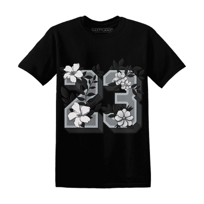 Wolf-Grey-12s-NastyJamz-T-Shirt-Match-23-Floral