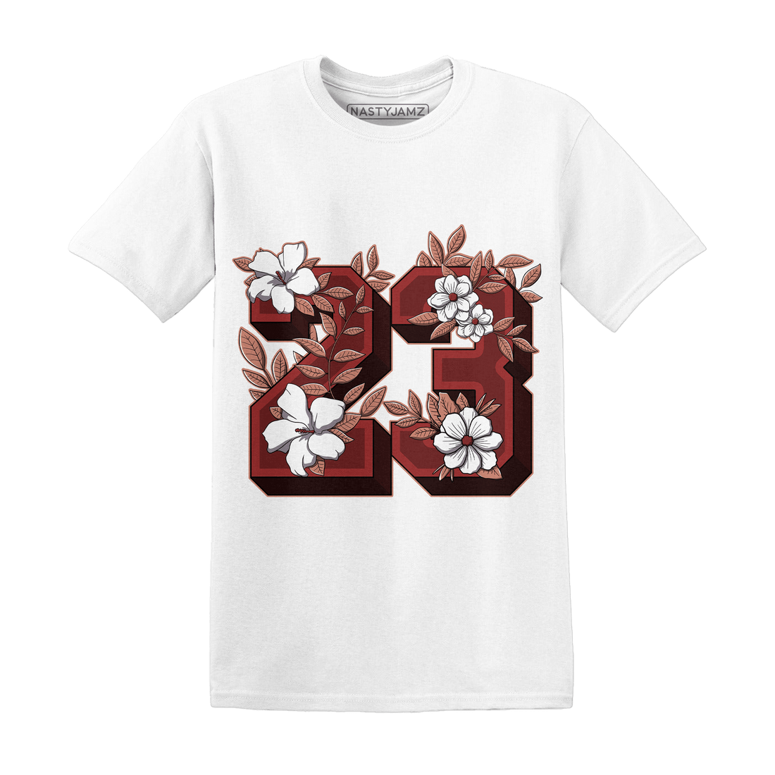 Dune Red 13s T Shirt Match 23 Floral - NastyJamz