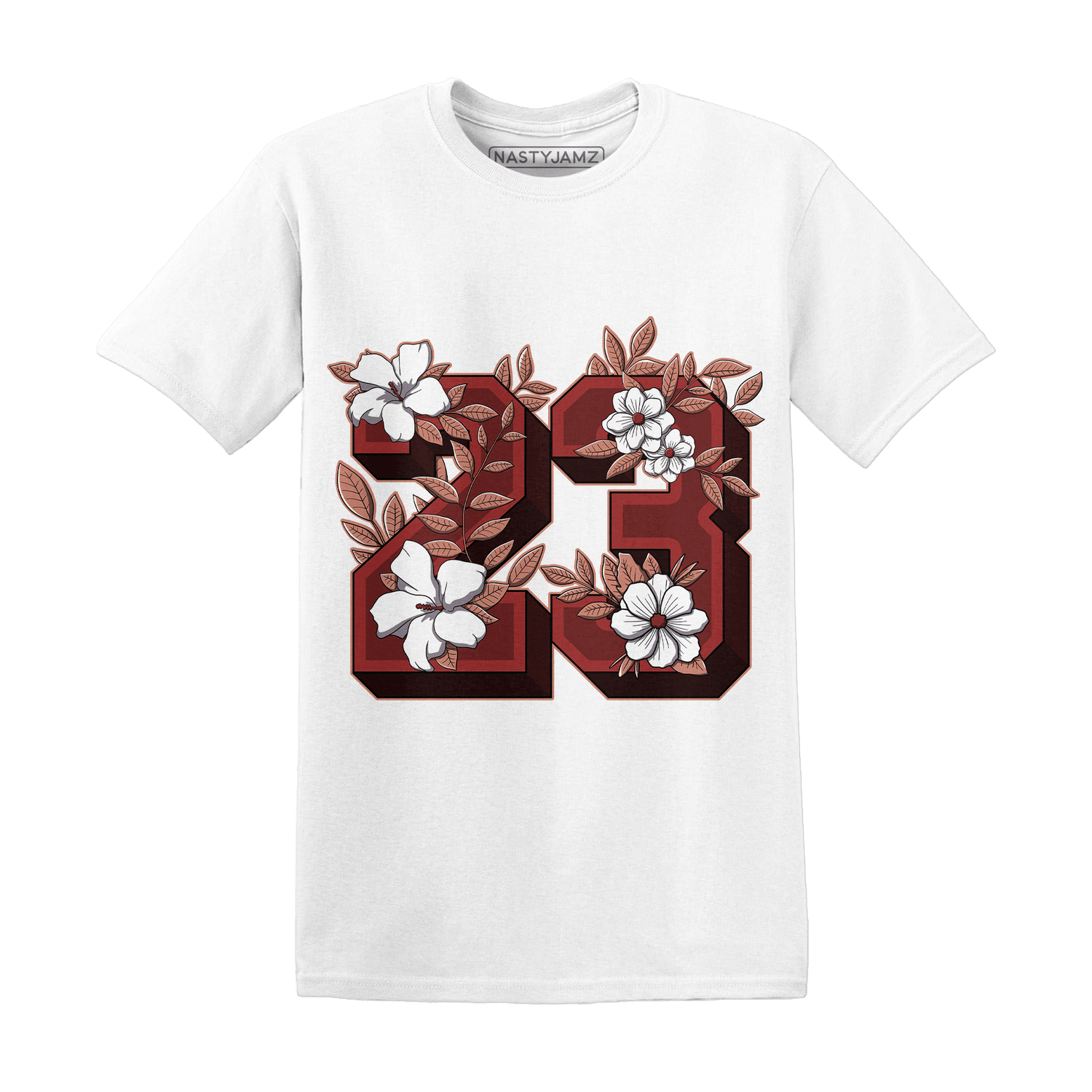 Dune Red 13s T Shirt Match 23 Floral - NastyJamz