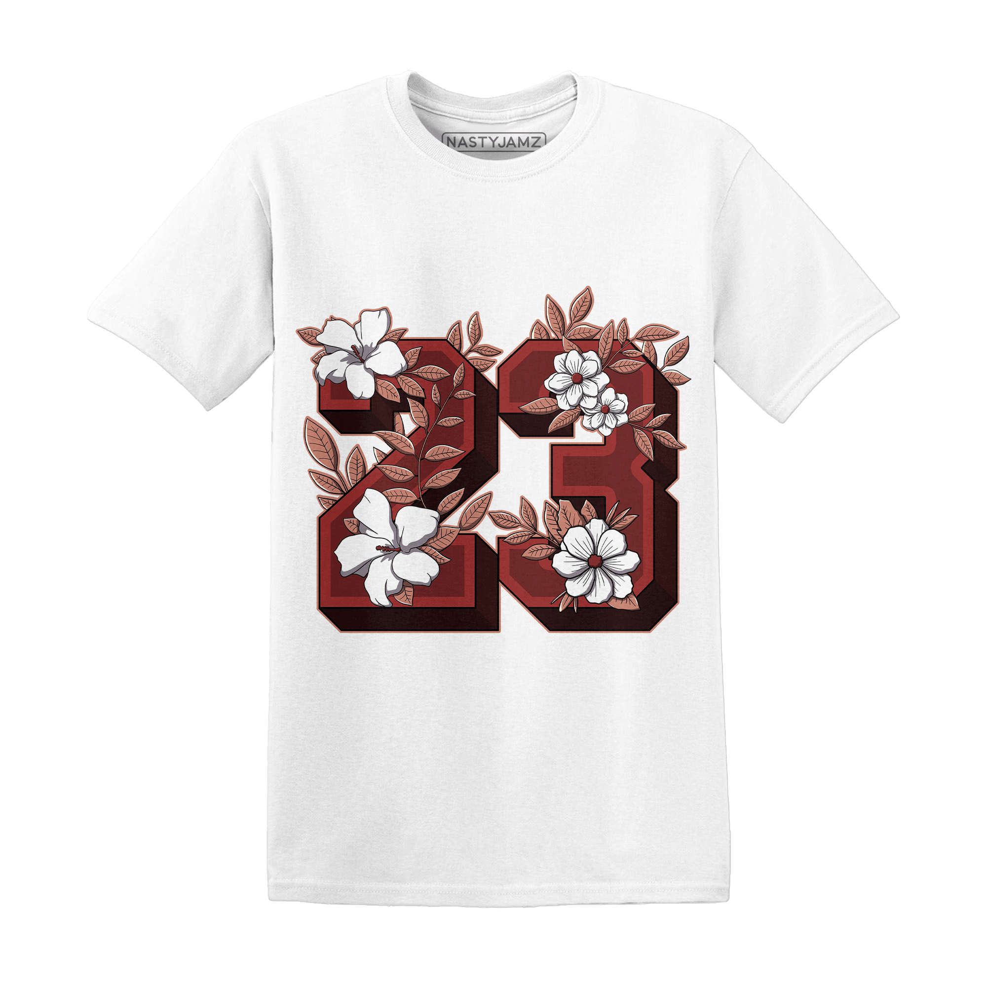 Dune Red 13s T Shirt Match 23 Floral - NastyJamz
