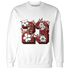 Dune Red 13s Sweatshirt Match 23 Floral - NastyJamz
