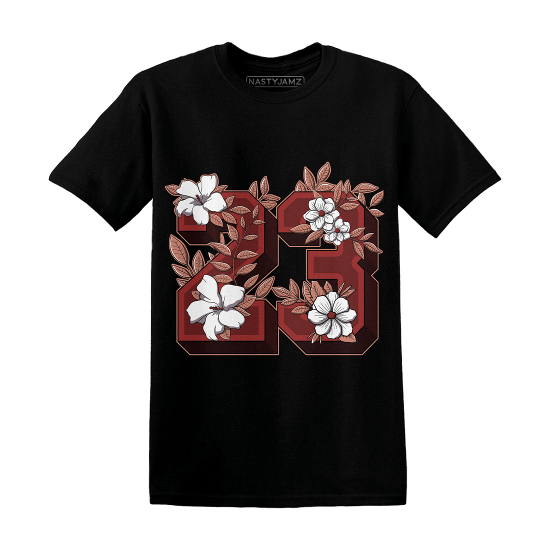 Dune Red 13s T Shirt Match 23 Floral - NastyJamz