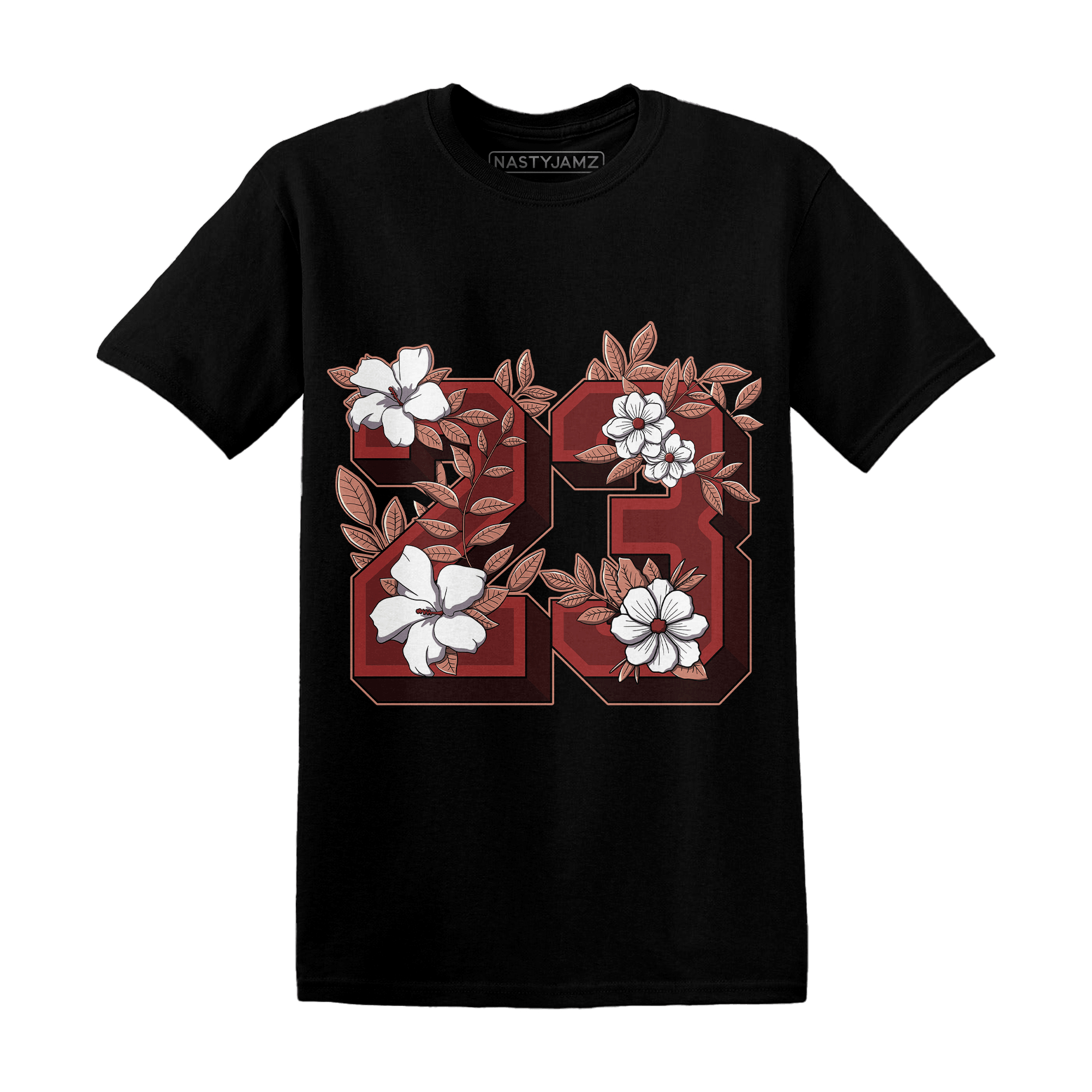 Dune Red 13s T Shirt Match 23 Floral - NastyJamz