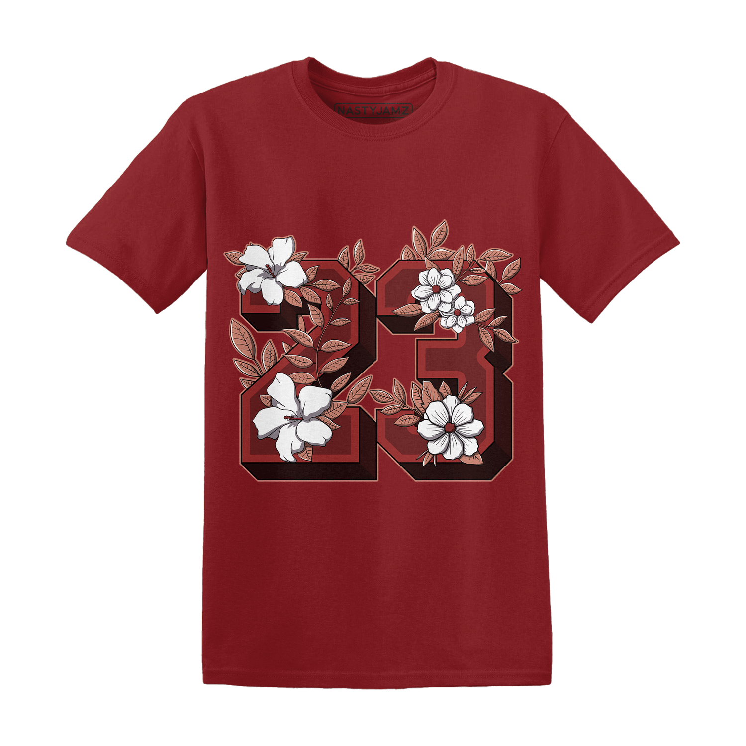 Dune Red 13s T Shirt Match 23 Floral - NastyJamz