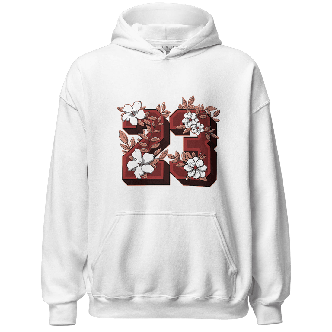 Dune Red 13s Hoodie Match 23 Floral - NastyJamz