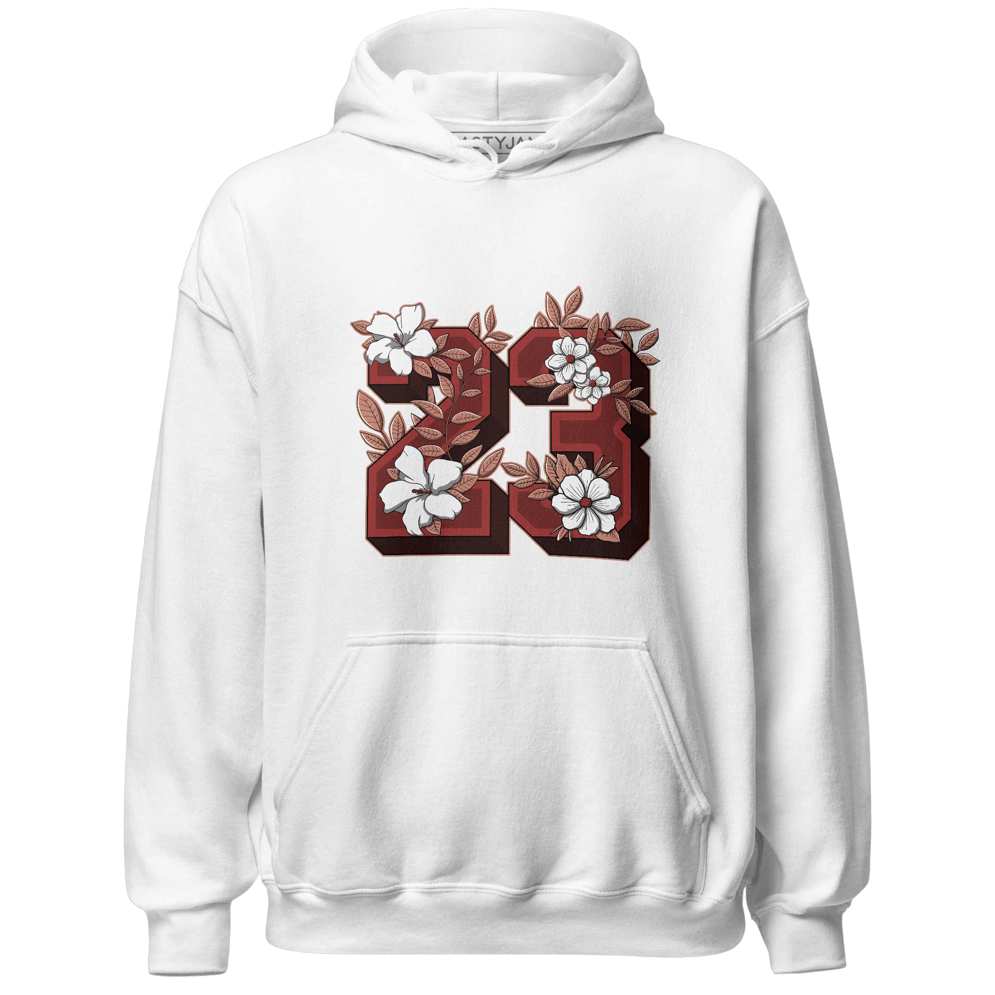 Dune Red 13s Hoodie Match 23 Floral - NastyJamz