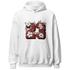 Dune Red 13s Hoodie Match 23 Floral - NastyJamz