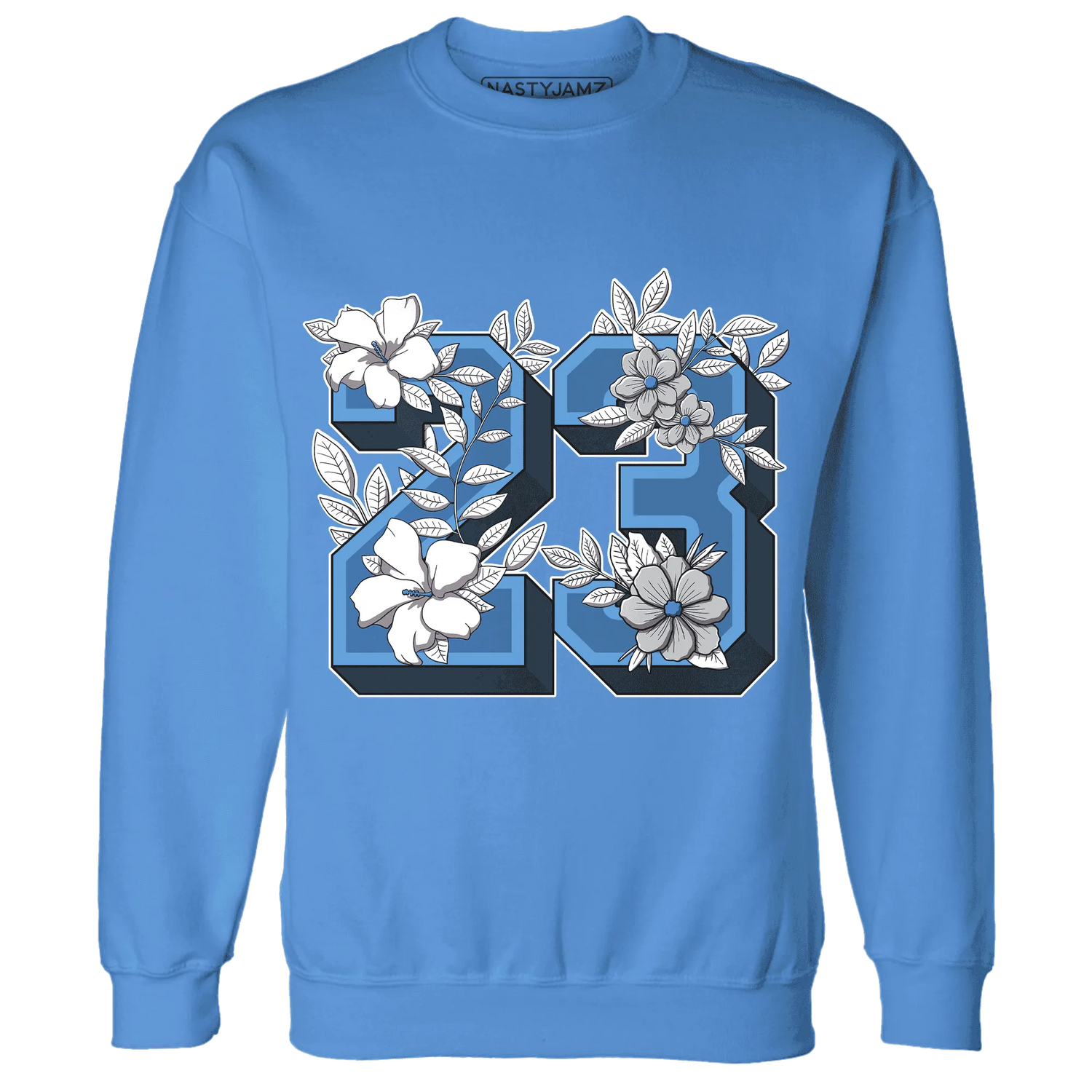 Carolina-Blue-Univercitii-17s-NastyJamz-Sweatshirt-Match-23-Floral