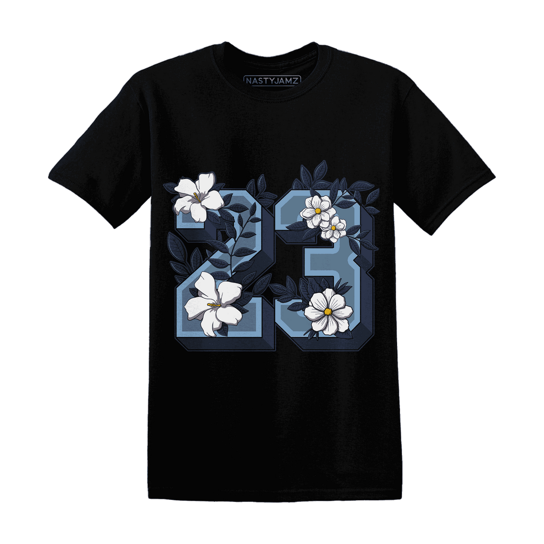 First In Flight 1s T Shirt Match 23 Floral - NastyJamz