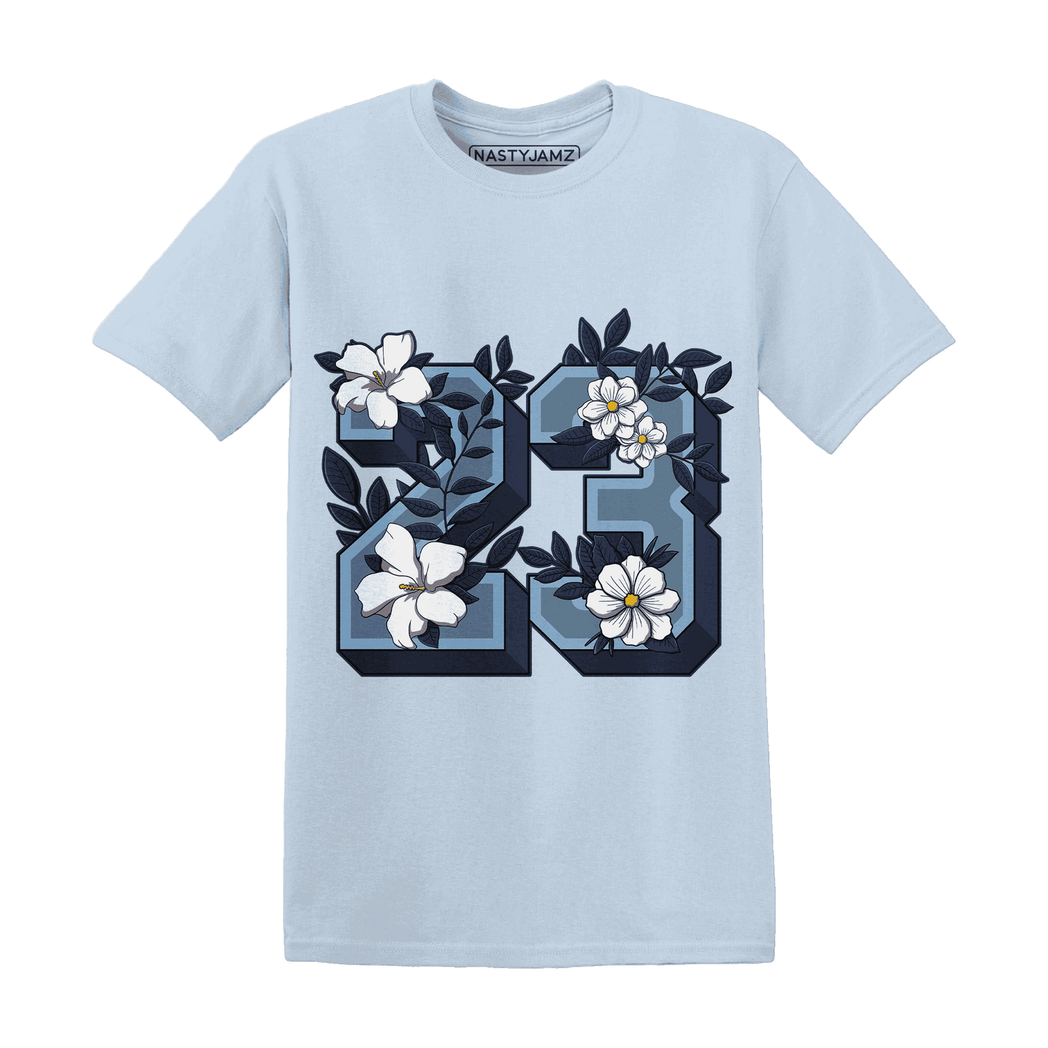 First In Flight 1s T Shirt Match 23 Floral - NastyJamz