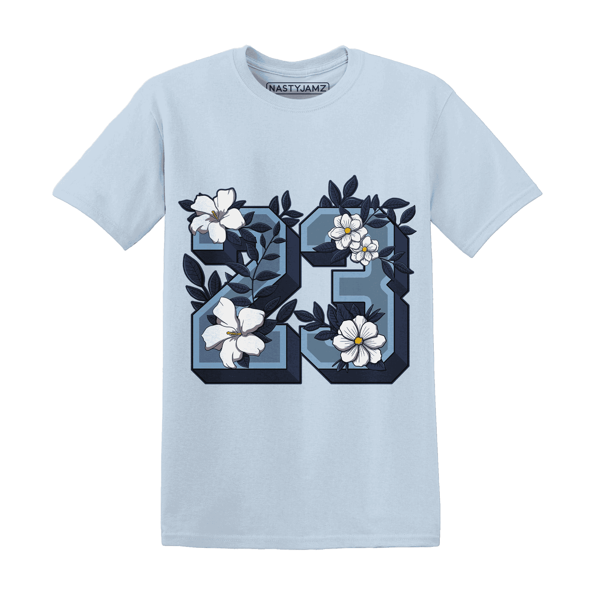 First In Flight 1s T Shirt Match 23 Floral - NastyJamz