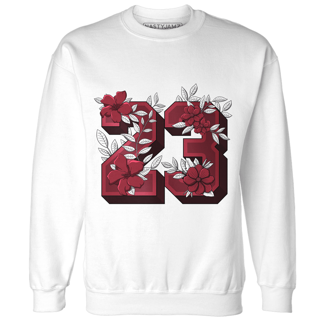 High 85 Metallic Burgundy 1s Sweatshirt Match 23 Floral - NastyJamz