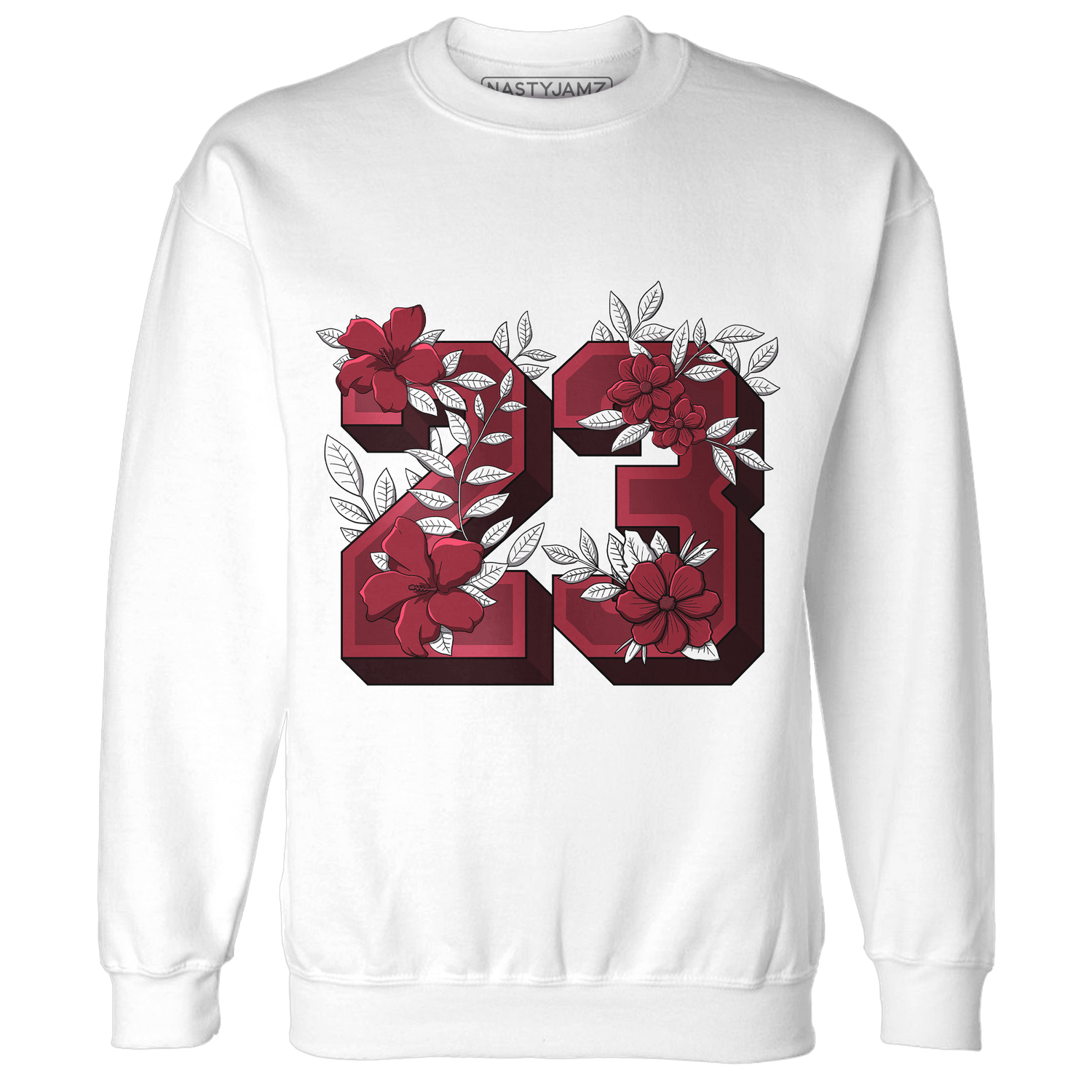 High 85 Metallic Burgundy 1s Sweatshirt Match 23 Floral - NastyJamz