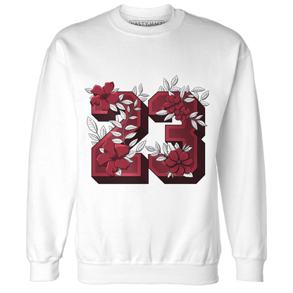 High 85 Metallic Burgundy 1s Sweatshirt Match 23 Floral - NastyJamz