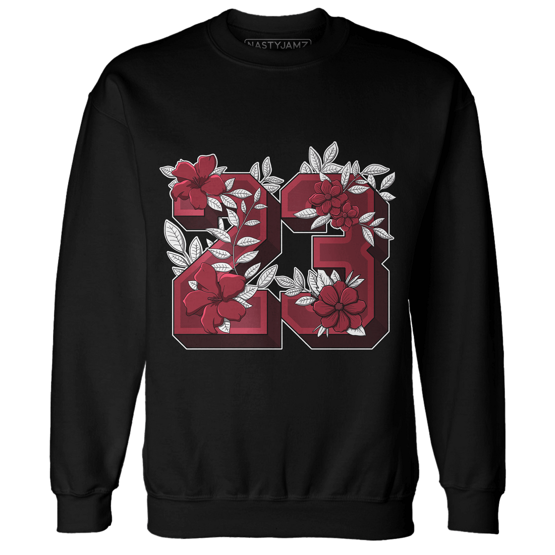 High 85 Metallic Burgundy 1s Sweatshirt Match 23 Floral - NastyJamz