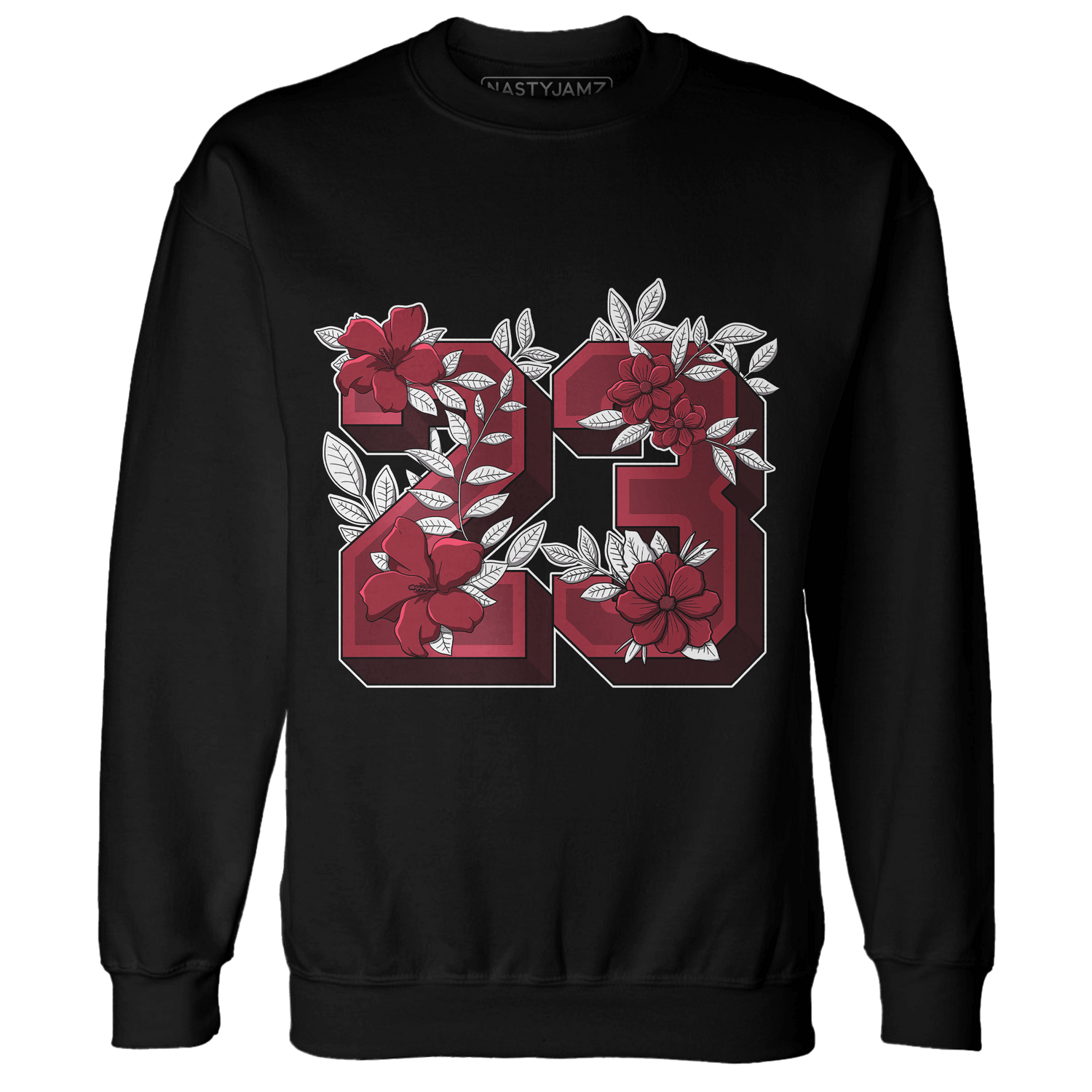High 85 Metallic Burgundy 1s Sweatshirt Match 23 Floral - NastyJamz