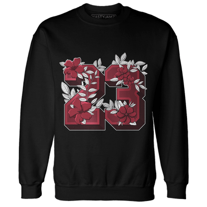 High 85 Metallic Burgundy 1s Sweatshirt Match 23 Floral - NastyJamz