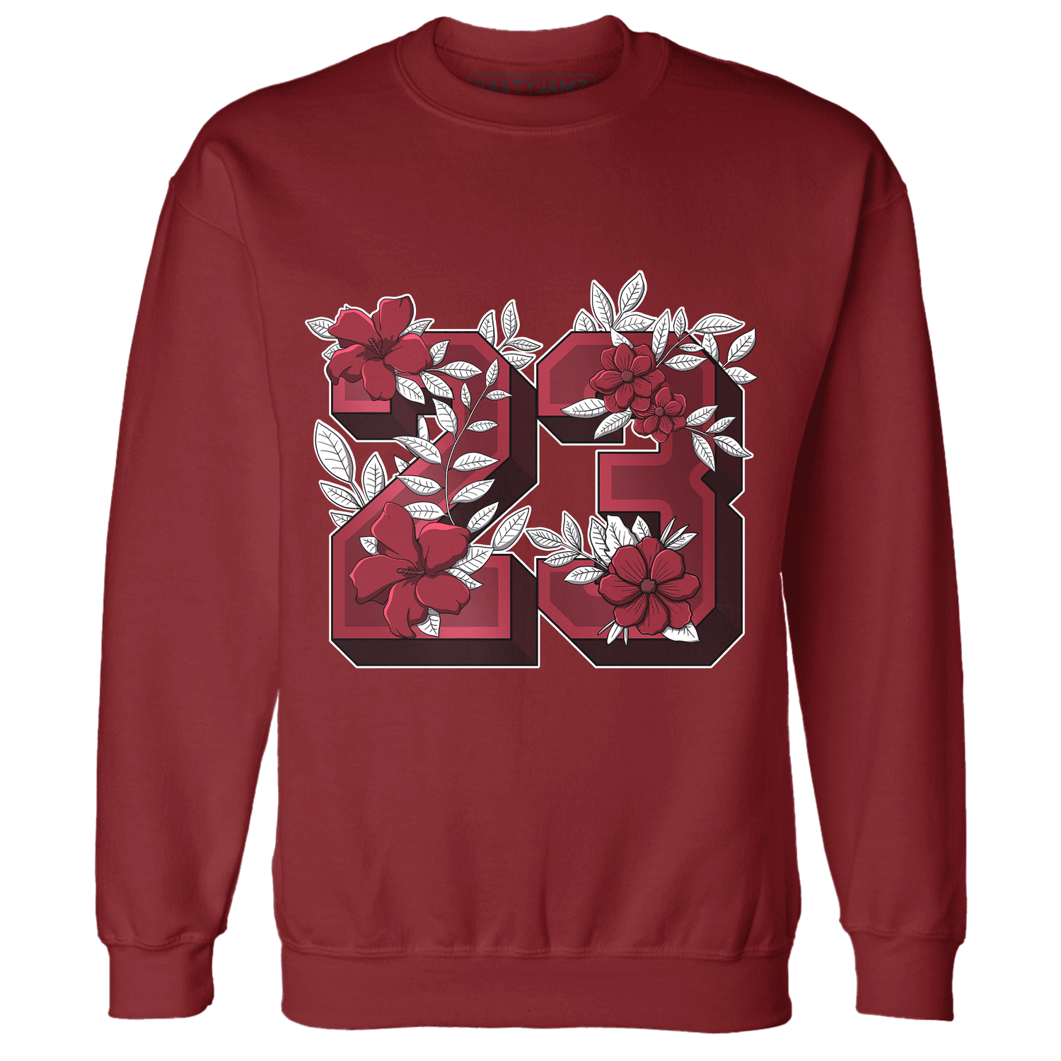 High 85 Metallic Burgundy 1s Sweatshirt Match 23 Floral - NastyJamz