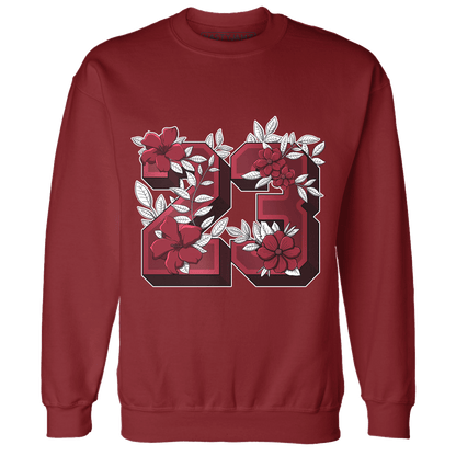 High 85 Metallic Burgundy 1s Sweatshirt Match 23 Floral - NastyJamz
