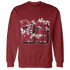 High 85 Metallic Burgundy 1s Sweatshirt Match 23 Floral - NastyJamz