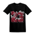 High 85 Metallic Burgundy 1s T Shirt Match 23 Floral - NastyJamz
