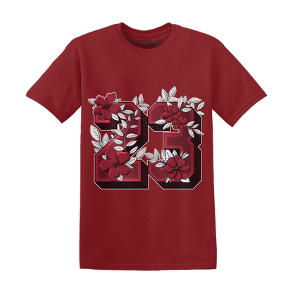 High 85 Metallic Burgundy 1s T Shirt Match 23 Floral - NastyJamz