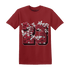 High 85 Metallic Burgundy 1s T Shirt Match 23 Floral - NastyJamz