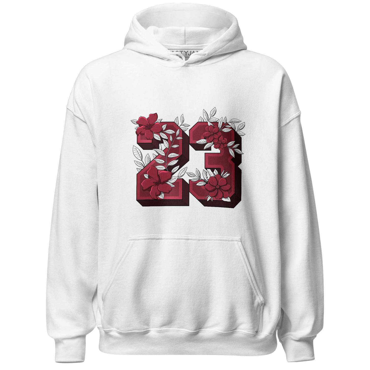 High 85 Metallic Burgundy 1s Hoodie Match 23 Floral - NastyJamz