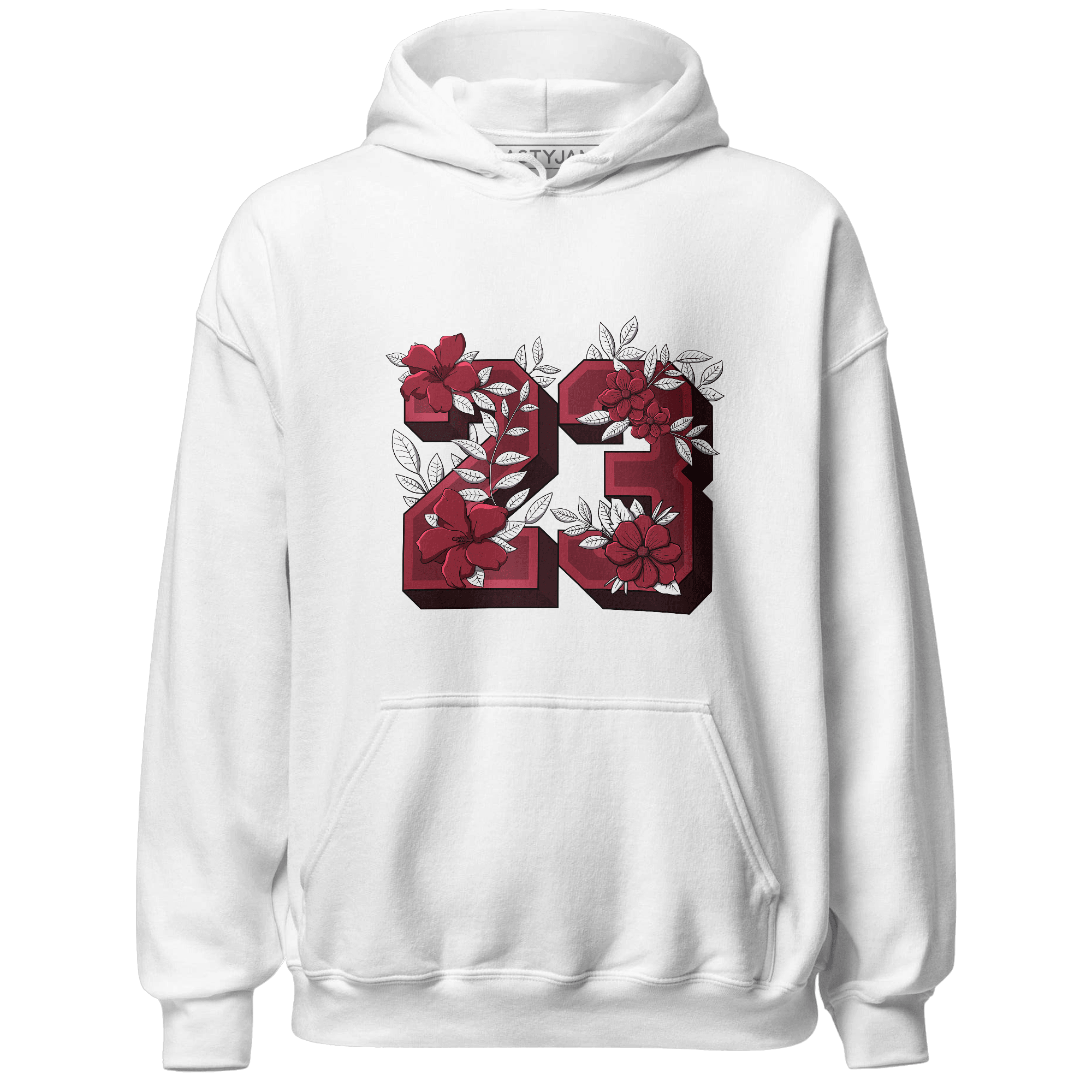 High 85 Metallic Burgundy 1s Hoodie Match 23 Floral - NastyJamz