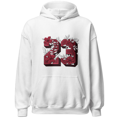 High 85 Metallic Burgundy 1s Hoodie Match 23 Floral - NastyJamz