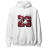 High 85 Metallic Burgundy 1s Hoodie Match 23 Floral - NastyJamz