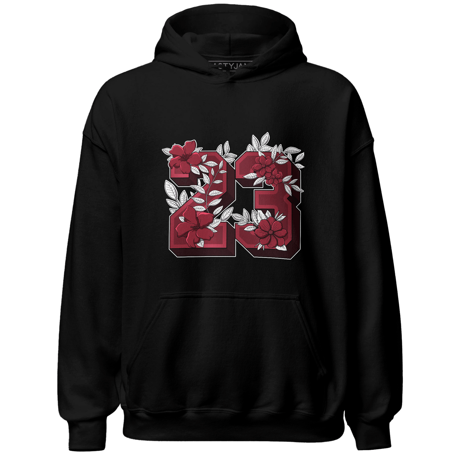 High 85 Metallic Burgundy 1s Hoodie Match 23 Floral - NastyJamz