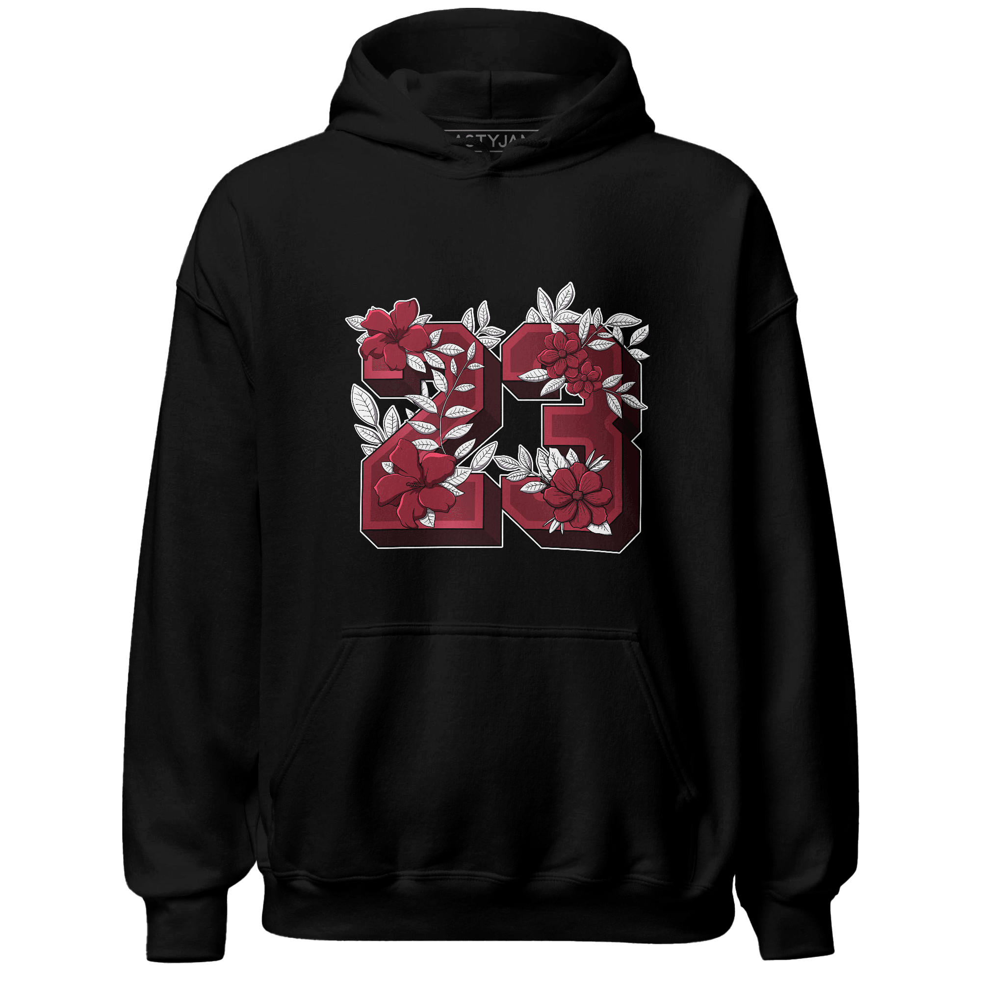 High 85 Metallic Burgundy 1s Hoodie Match 23 Floral - NastyJamz