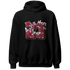 High 85 Metallic Burgundy 1s Hoodie Match 23 Floral - NastyJamz