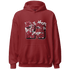 High 85 Metallic Burgundy 1s Hoodie Match 23 Floral - NastyJamz