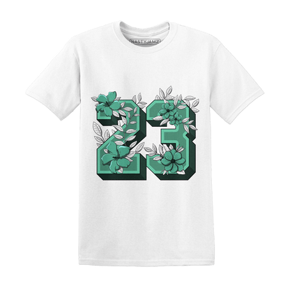High OG Green Glow 1s T Shirt Match 23 Floral - NastyJamz