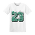 High OG Green Glow 1s T Shirt Match 23 Floral - NastyJamz