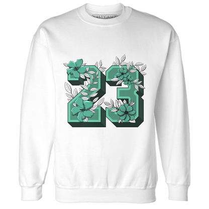 High OG Green Glow 1s Sweatshirt Match 23 Floral - NastyJamz