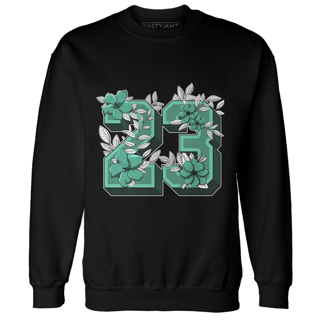 High OG Green Glow 1s Sweatshirt Match 23 Floral - NastyJamz