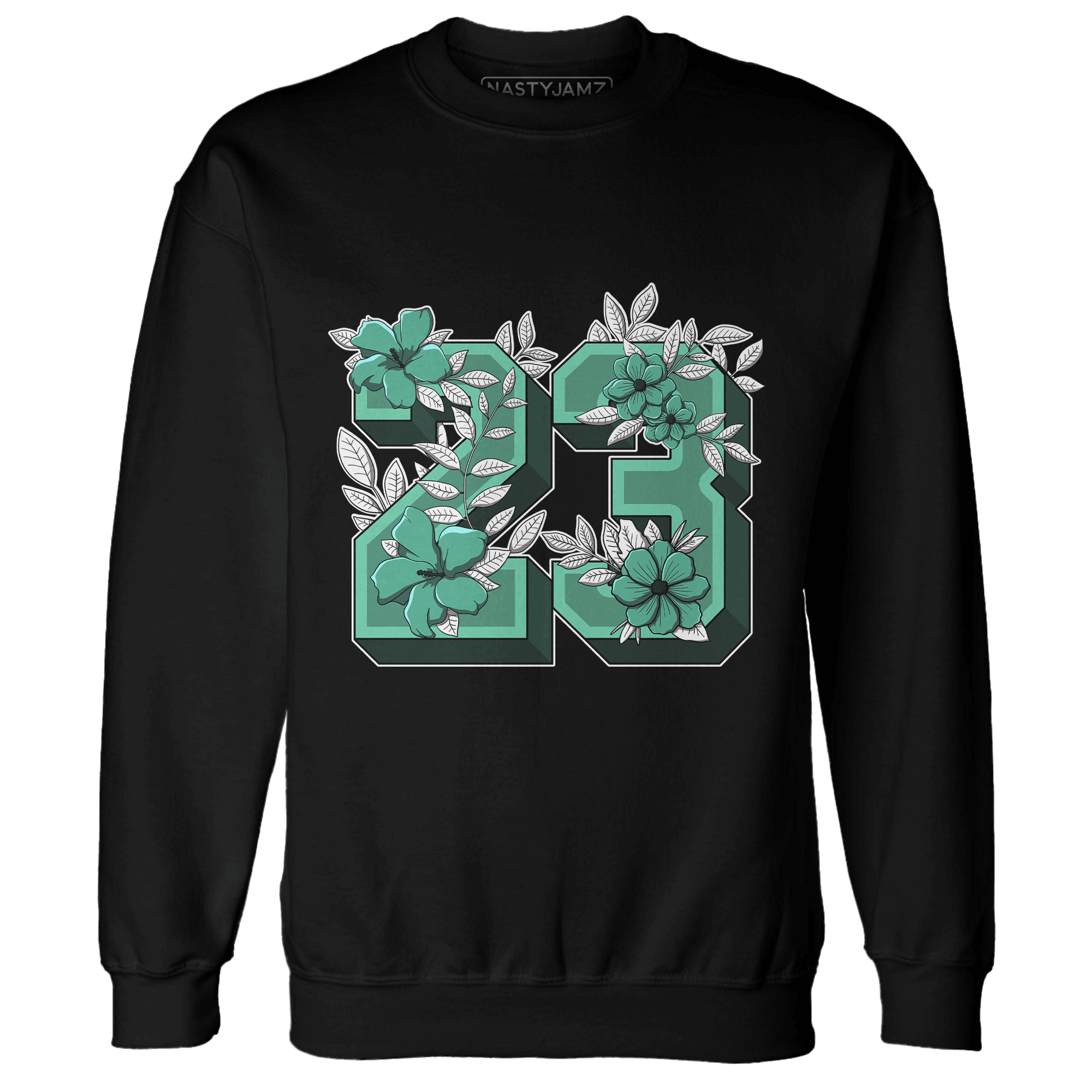 High OG Green Glow 1s Sweatshirt Match 23 Floral - NastyJamz