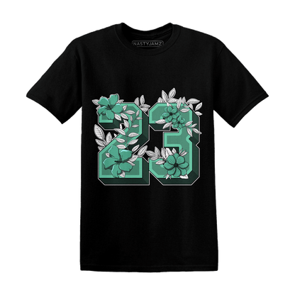 High OG Green Glow 1s T Shirt Match 23 Floral - NastyJamz
