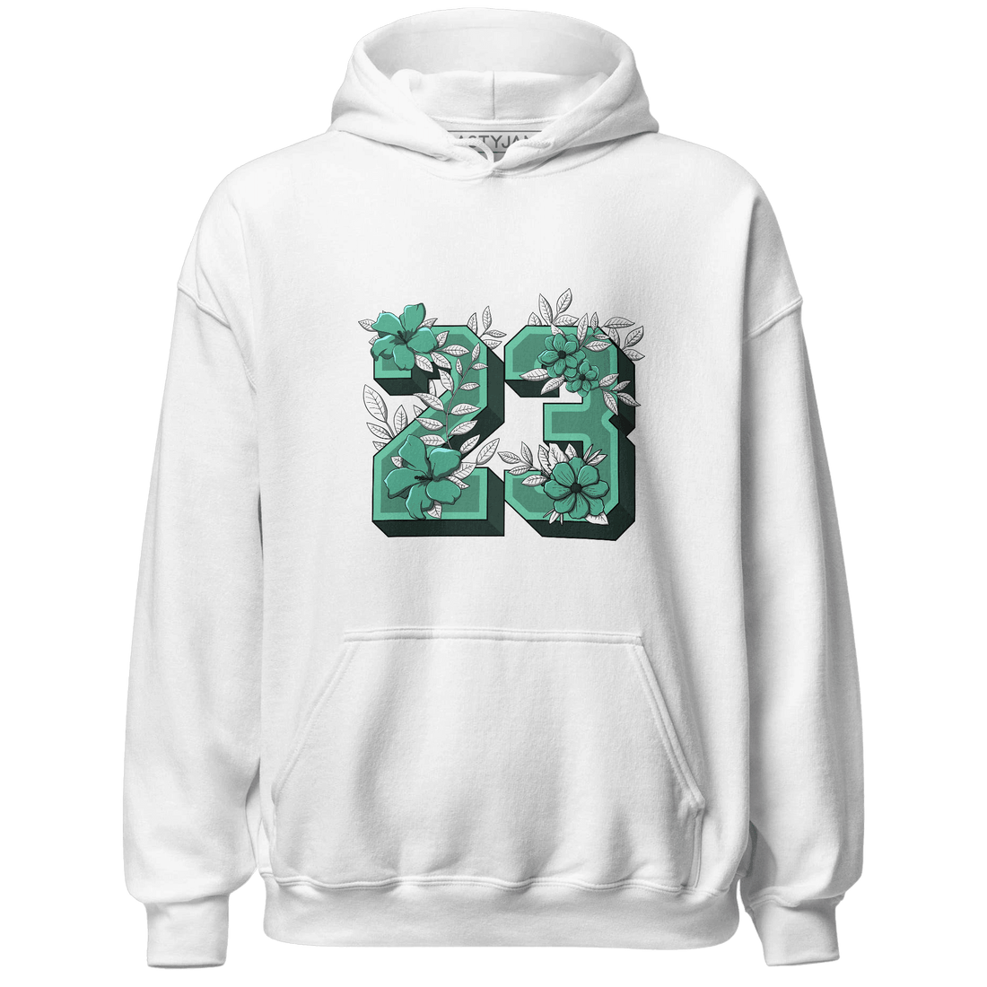 High OG Green Glow 1s Hoodie Match 23 Floral - NastyJamz