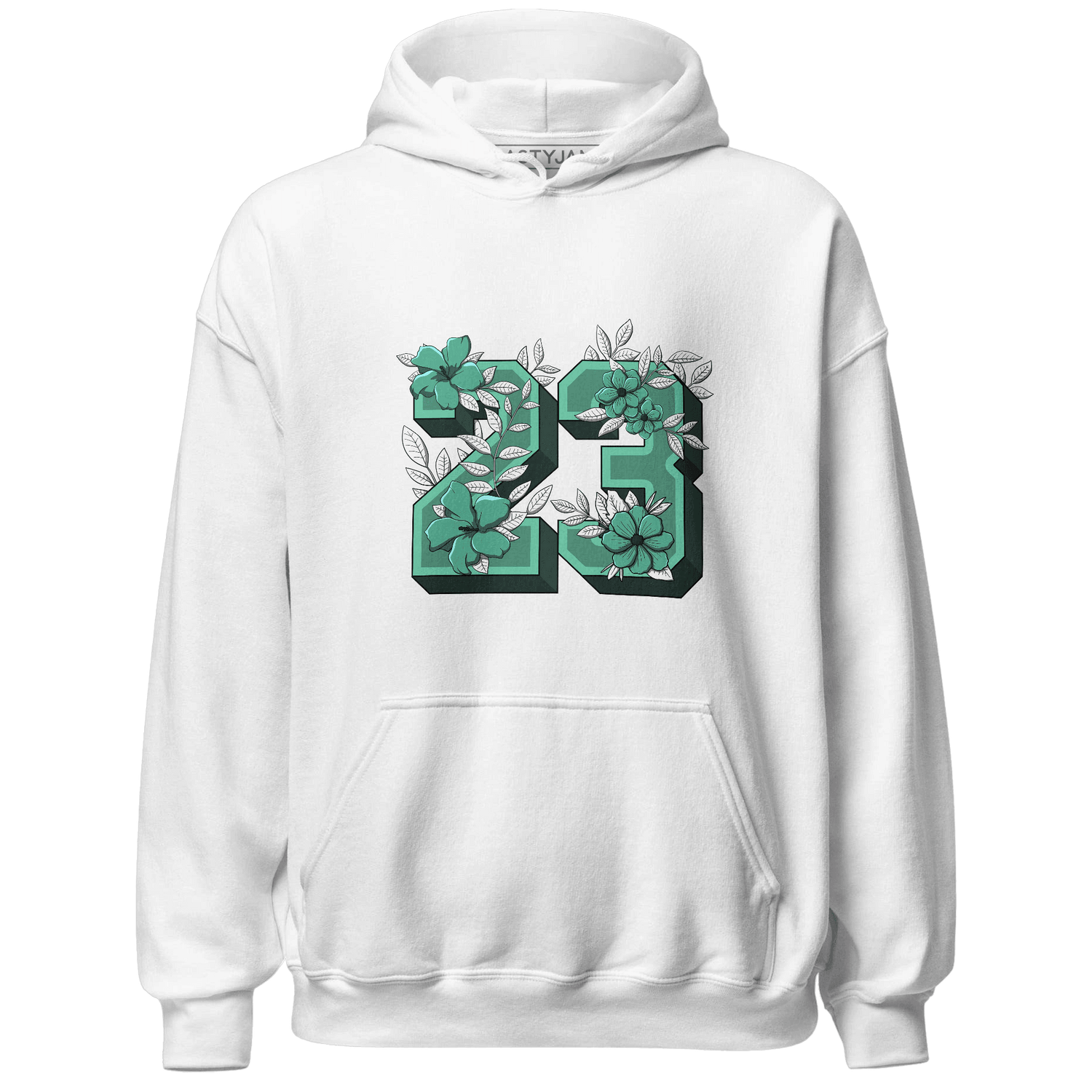 High OG Green Glow 1s Hoodie Match 23 Floral - NastyJamz