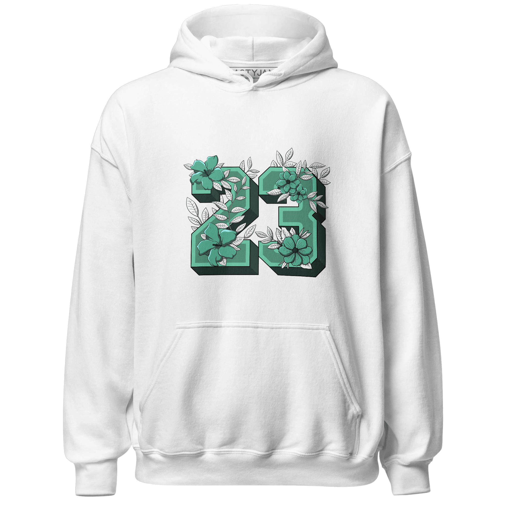 High OG Green Glow 1s Hoodie Match 23 Floral - NastyJamz