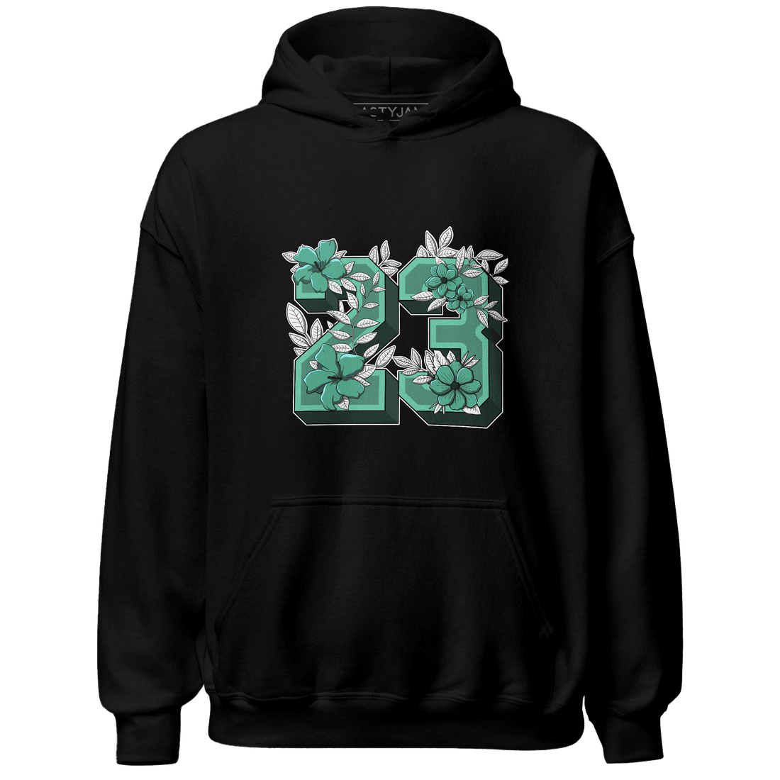 High OG Green Glow 1s Hoodie Match 23 Floral - NastyJamz