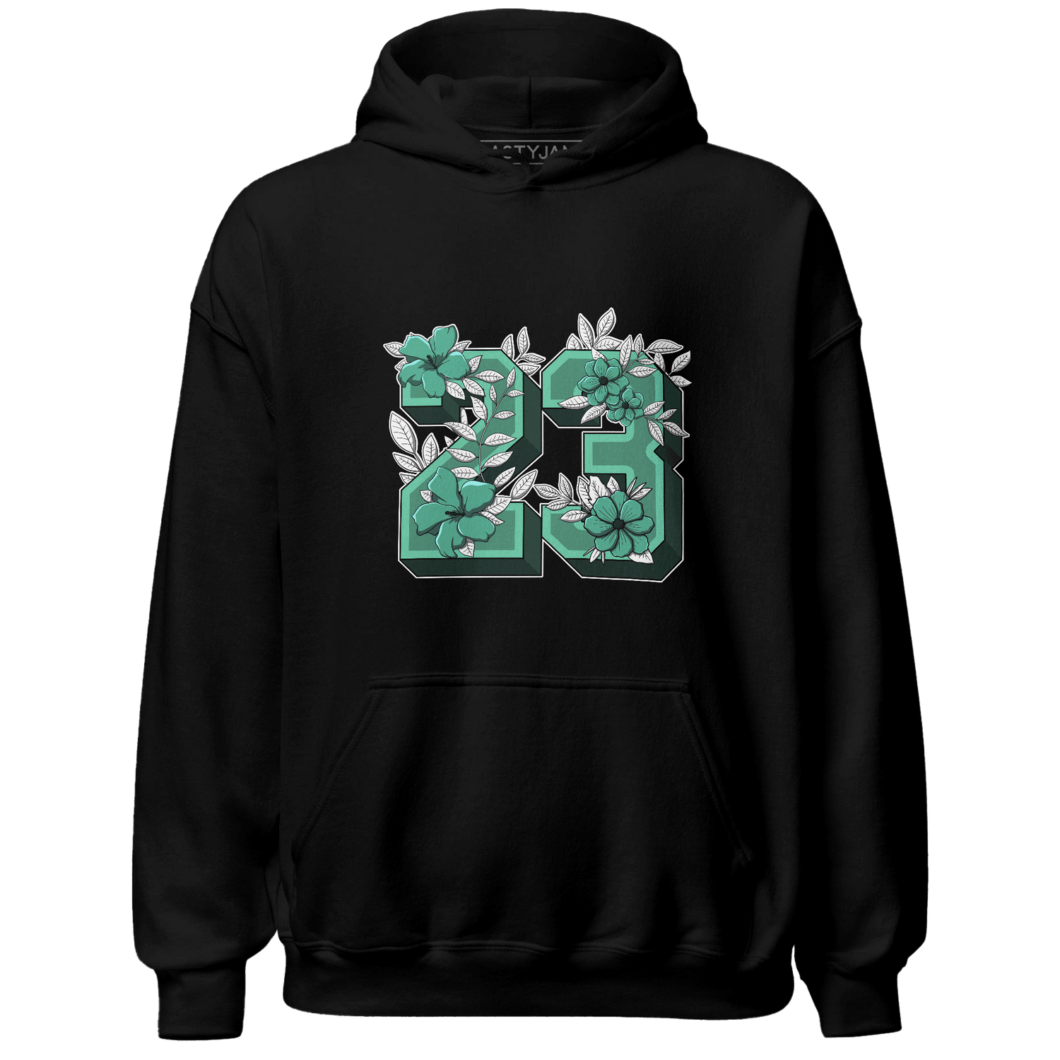 High OG Green Glow 1s Hoodie Match 23 Floral - NastyJamz