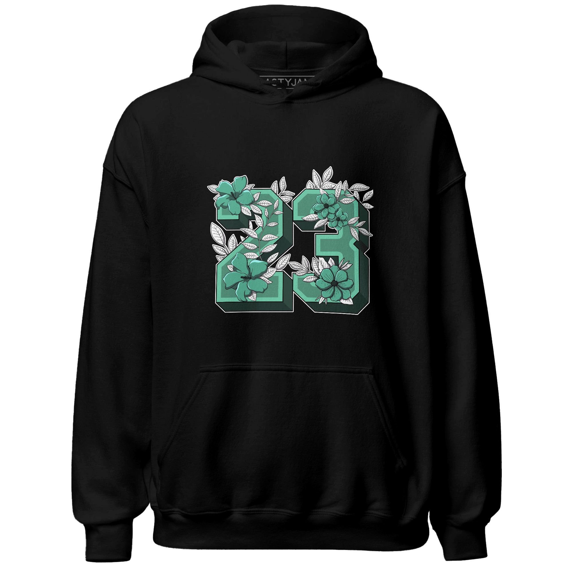 High OG Green Glow 1s Hoodie Match 23 Floral - NastyJamz